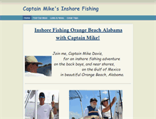 Tablet Screenshot of captainmikesinshorefishing.com
